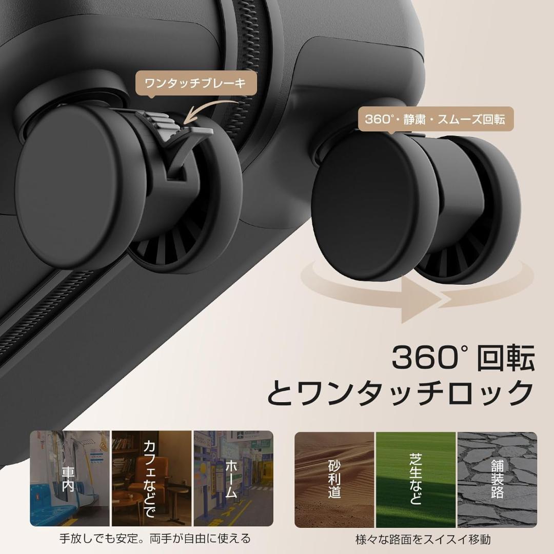 ★新品★ スーツケース キャリーケース 機内可 フロントオープン 黒 S 42L