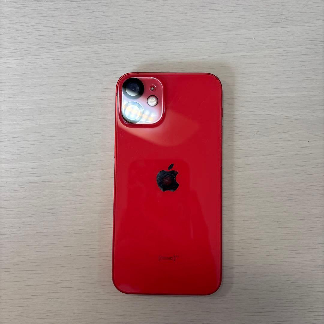iPhone12 miniレッドバッテリー100%