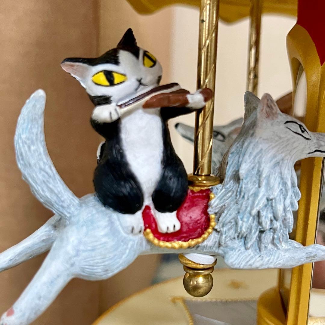 【同梱割引あり】わちふぃーるど メリーゴーランドオルゴール ダヤン 美品