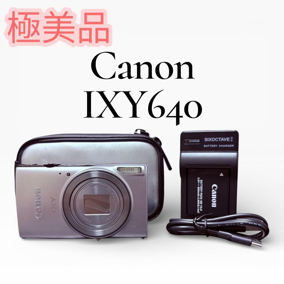 【極美品】Canon IXY 640 シルバー 動作確認済 付属品多数 デジカメ