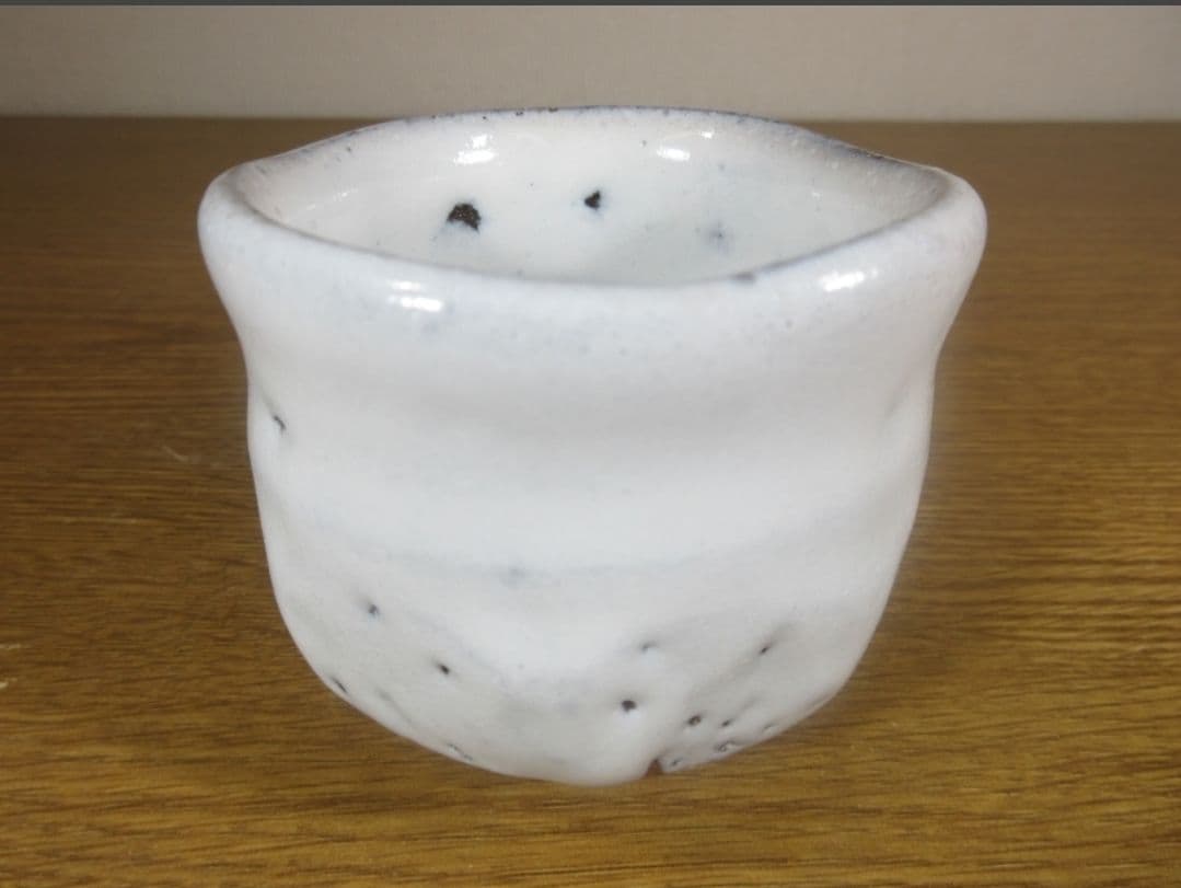 真作保証 大谷雅彦 自作 ぐい呑 酒器 日本工芸会 (三輪休雪 三輪栄造) ②