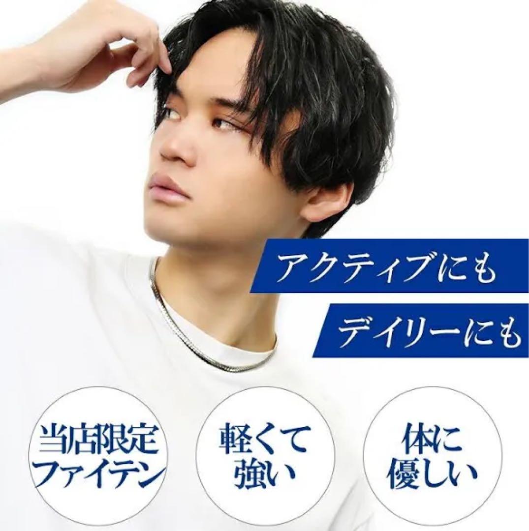 ファイテン 限定品チタンチェーンネックレス 平喜平 幅5.5mm 45cm