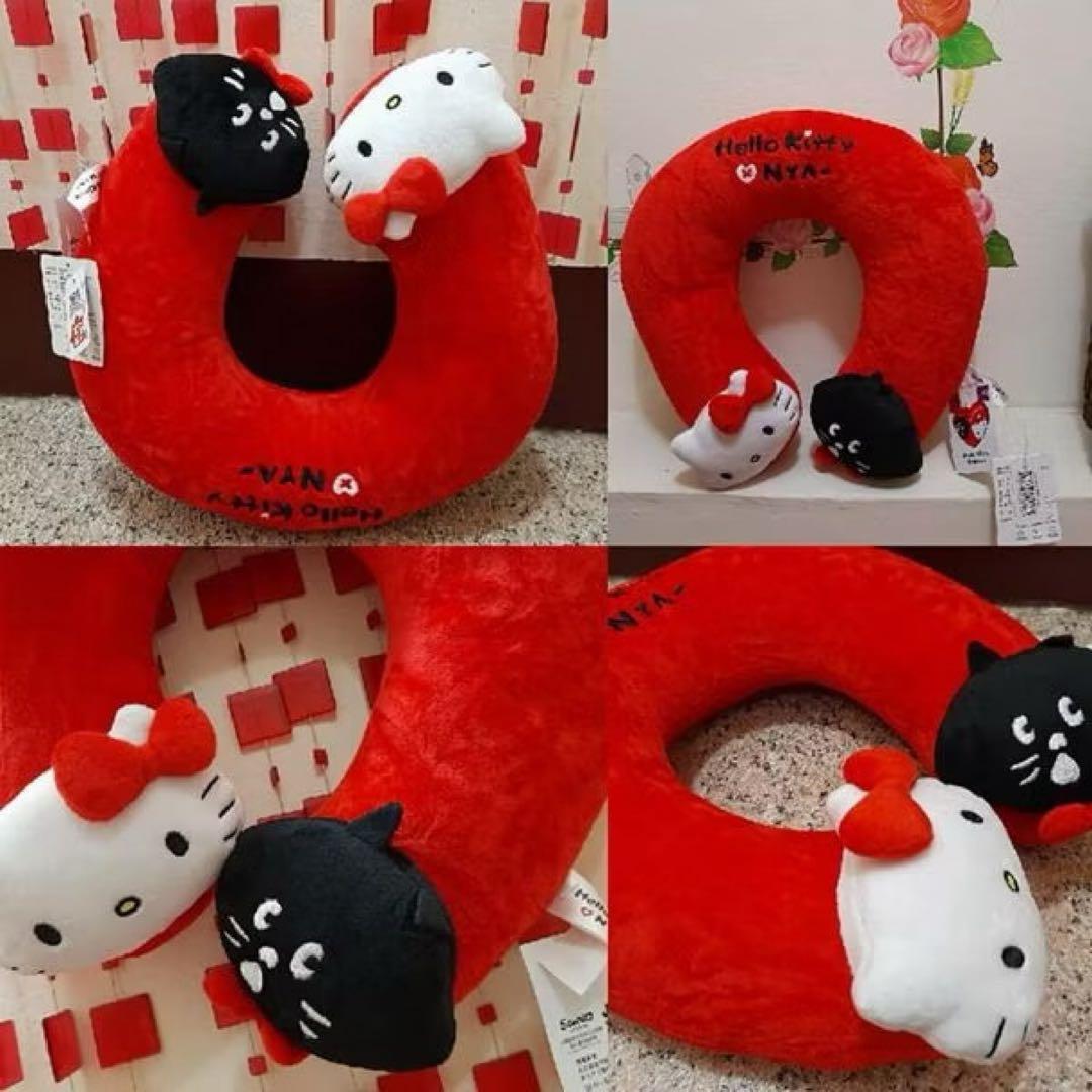 ハローキティ　にゃん　ネックピロー　首枕　NYA Hello kitty