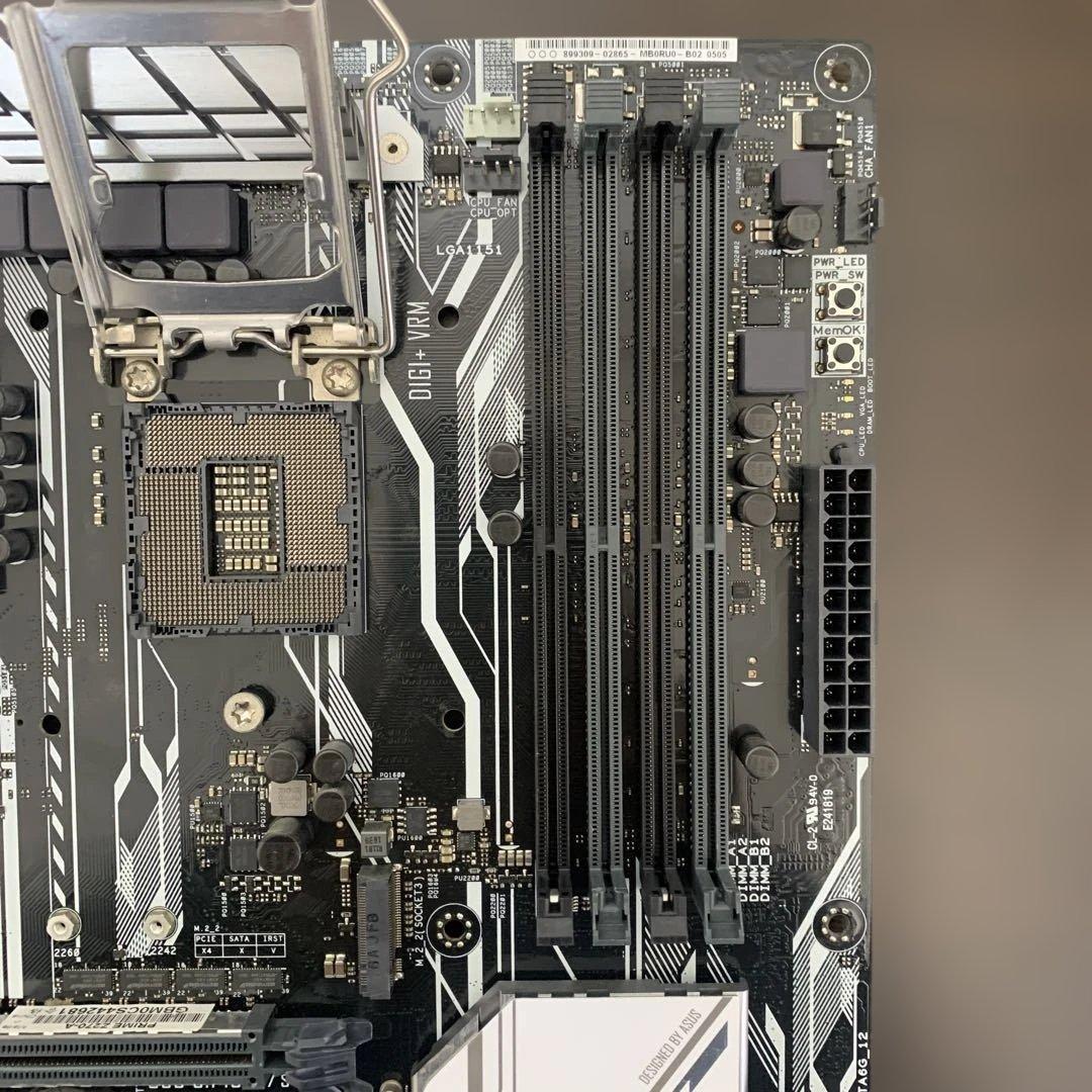 ASUS Prime Z270-A BIOS起動確認 元箱付き