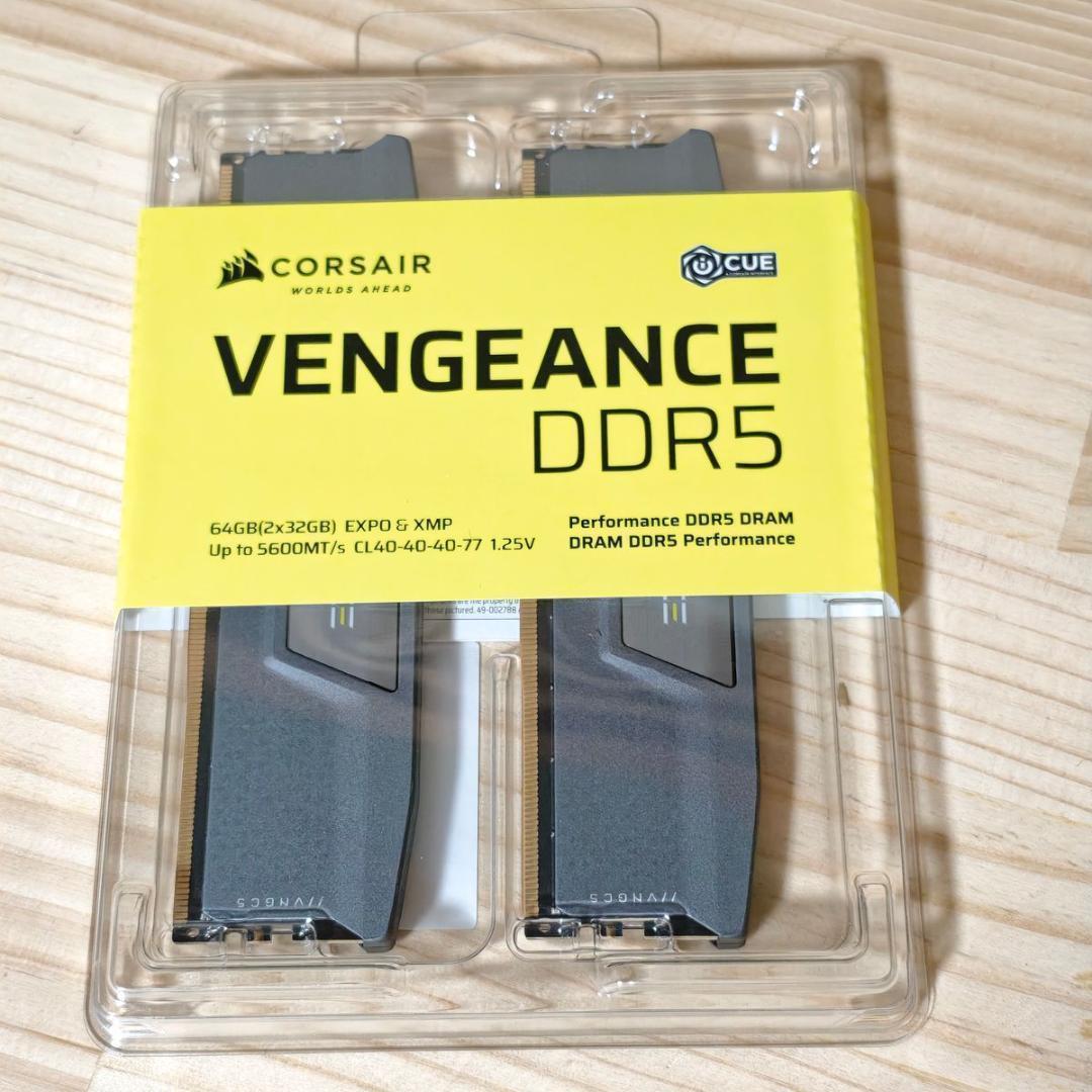 CORSAIR DDR5 VENGEANCE 64GB 32GB x 2枚