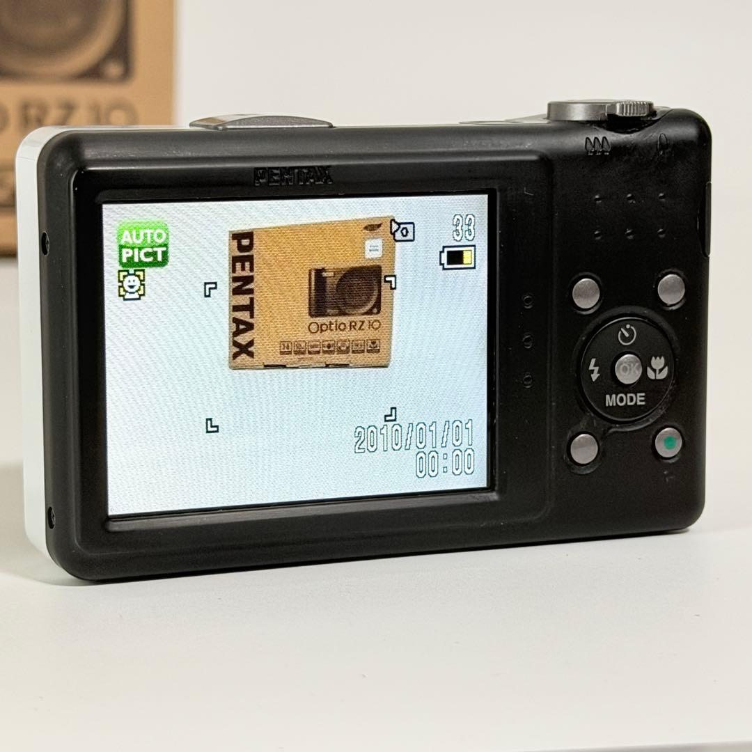 ペンタックス Optio RZ10 ホワイト コンパクトデジタルカメラ
