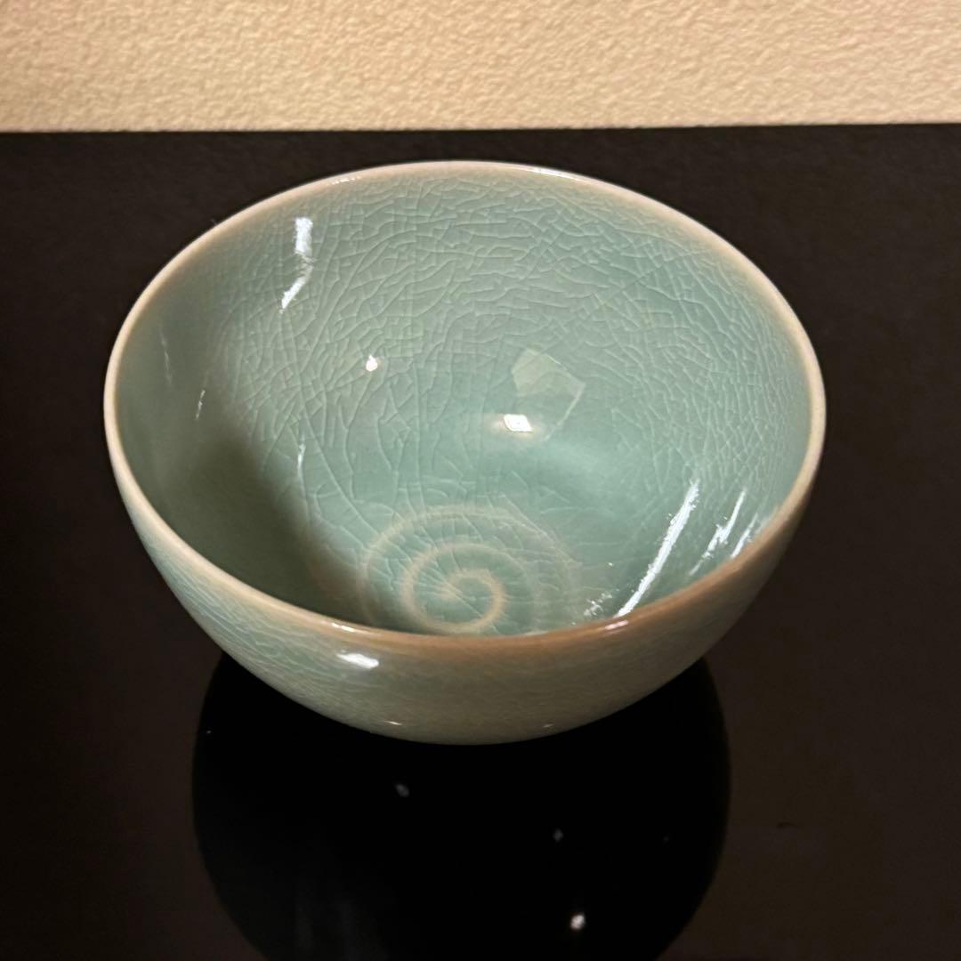茶道具　《抹茶茶碗》漢青　金福漢