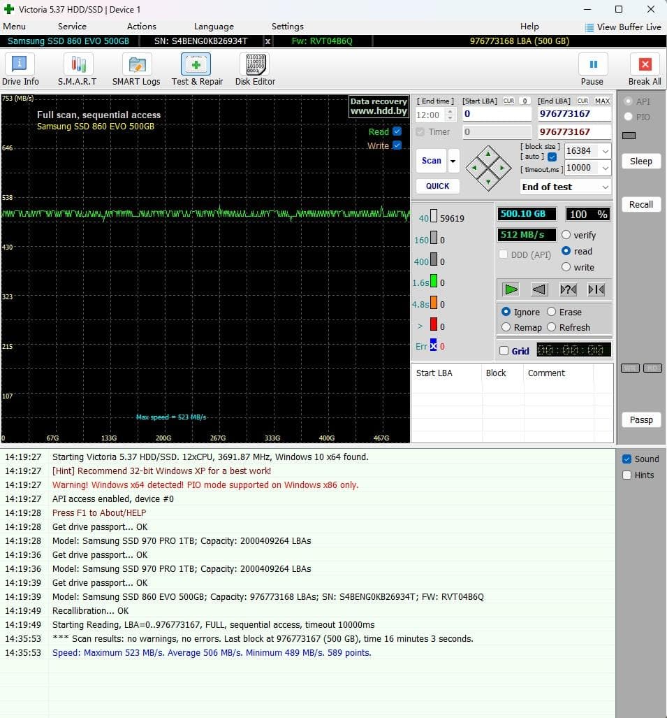 内蔵型SSD Samsung 860 EVO 500GB SSD