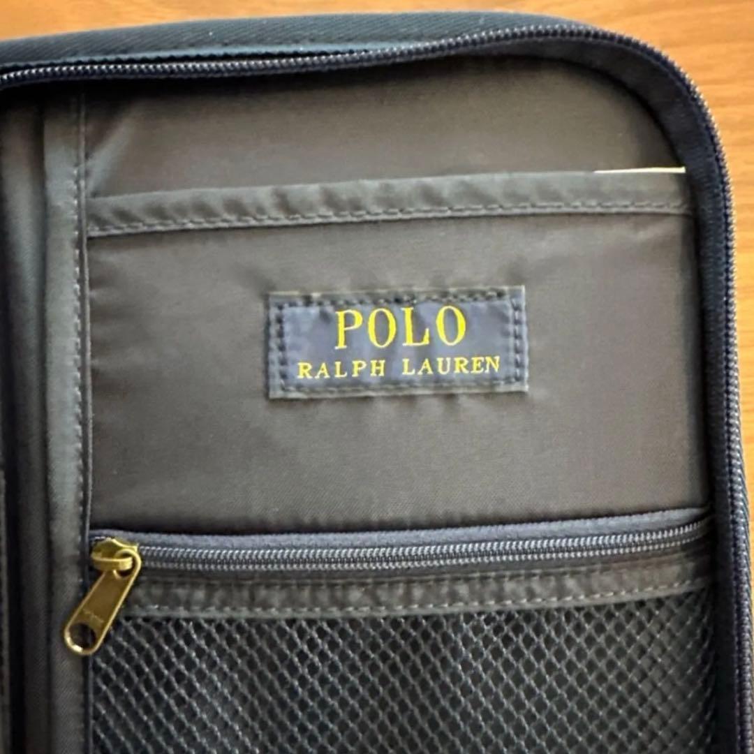 新品★ポロラルフローレン 母子手帳ケース ポロベア 刺繍 ネイビー