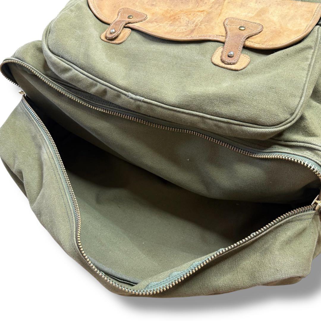 ★eddie bauer★ミリタリーボストンバッグ カーキグリーン 大容量