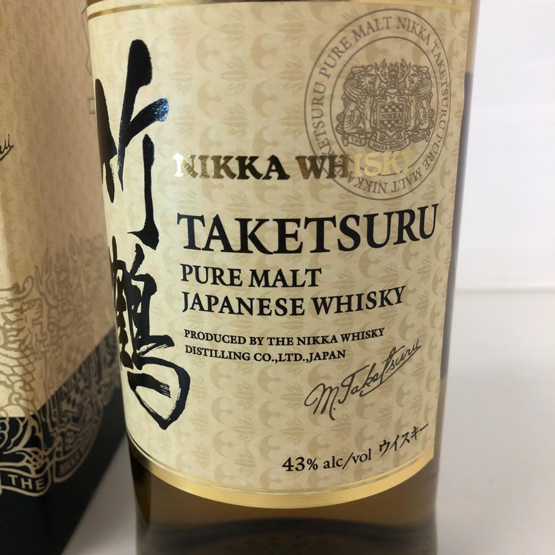 783513/ニッカ NIKKA 竹鶴 ピュアモルトウイスキー 700ml 箱付