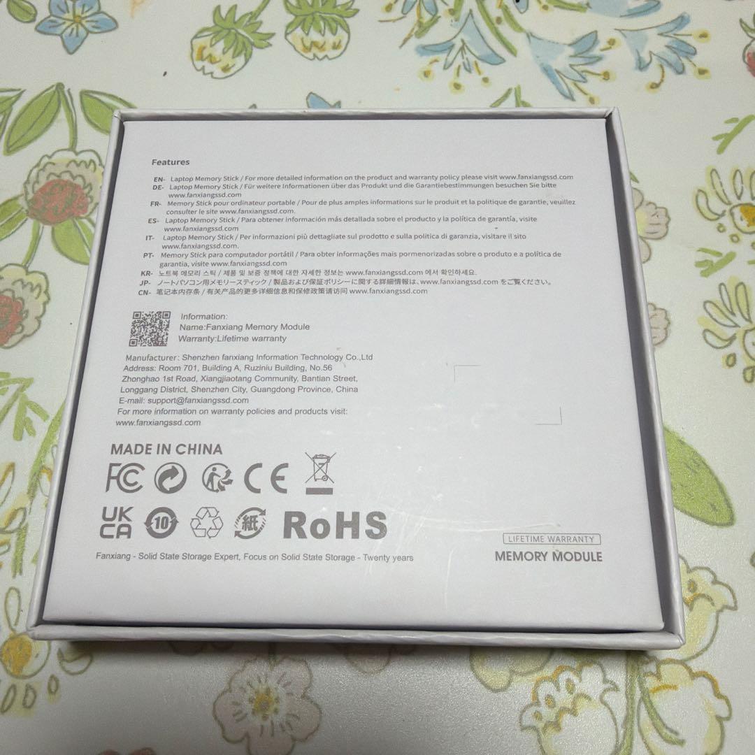 メモリー Fanxiang DDR5 64GB(2x32GB)5600MHz 1.1V