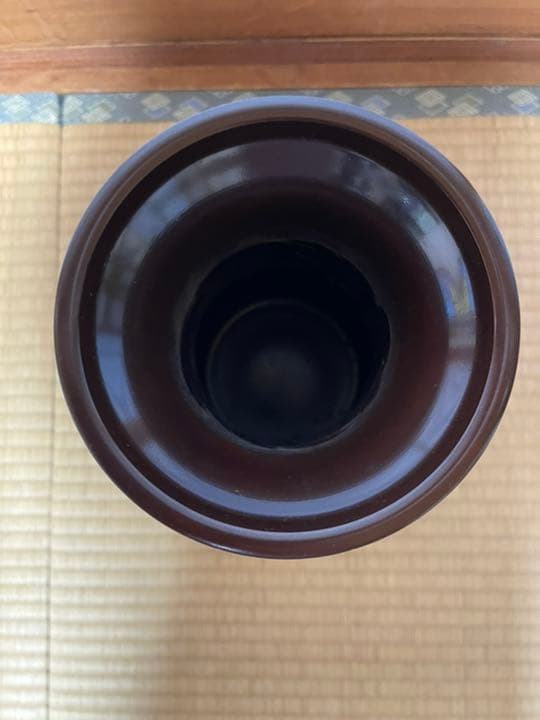 【値下げ】高岡銅器　銅製花瓶　花器　耳付花瓶　骨董品