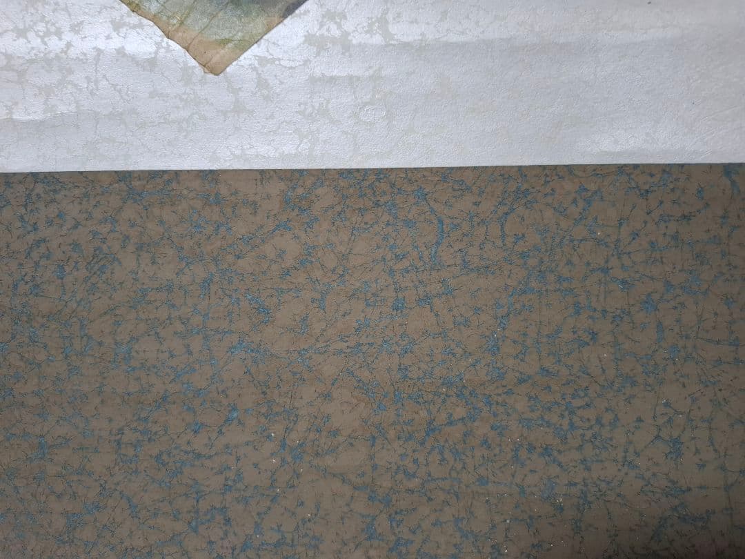 春のお茶席床飾り　掛け軸　遊童子　扇面日本画　箱なし