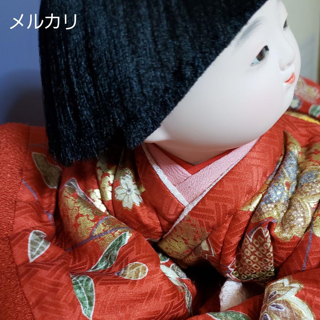 寿㐂代・京玉作 這子 市松人形