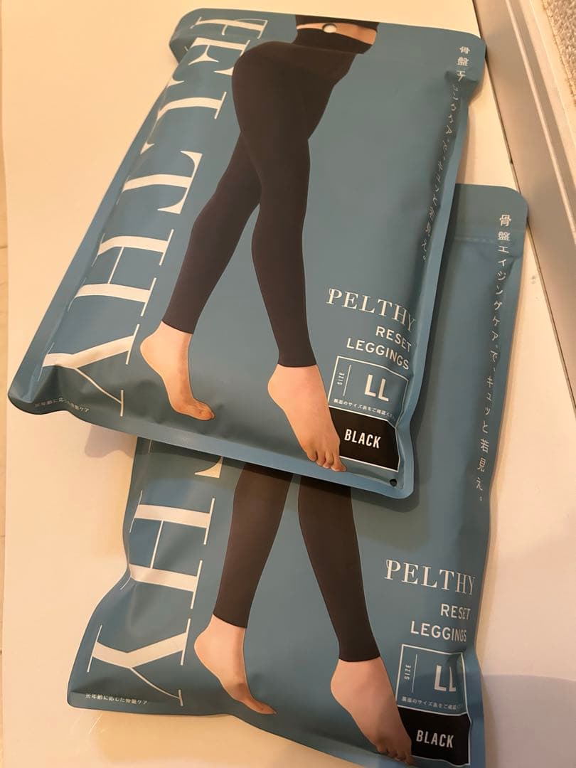 PELTHY RESET LEGGINGS LL ブラック　新品2個セット