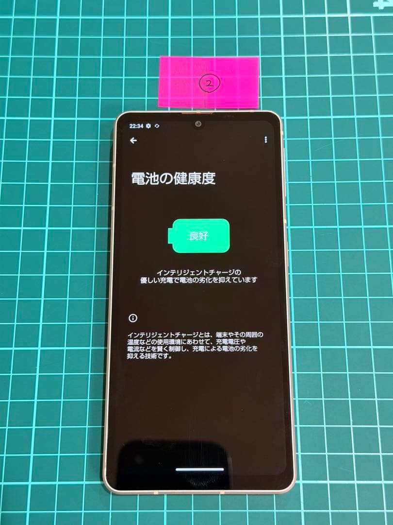 ②AQUOS sense7 中古　SHG10 ライトカッパー　ジャンク