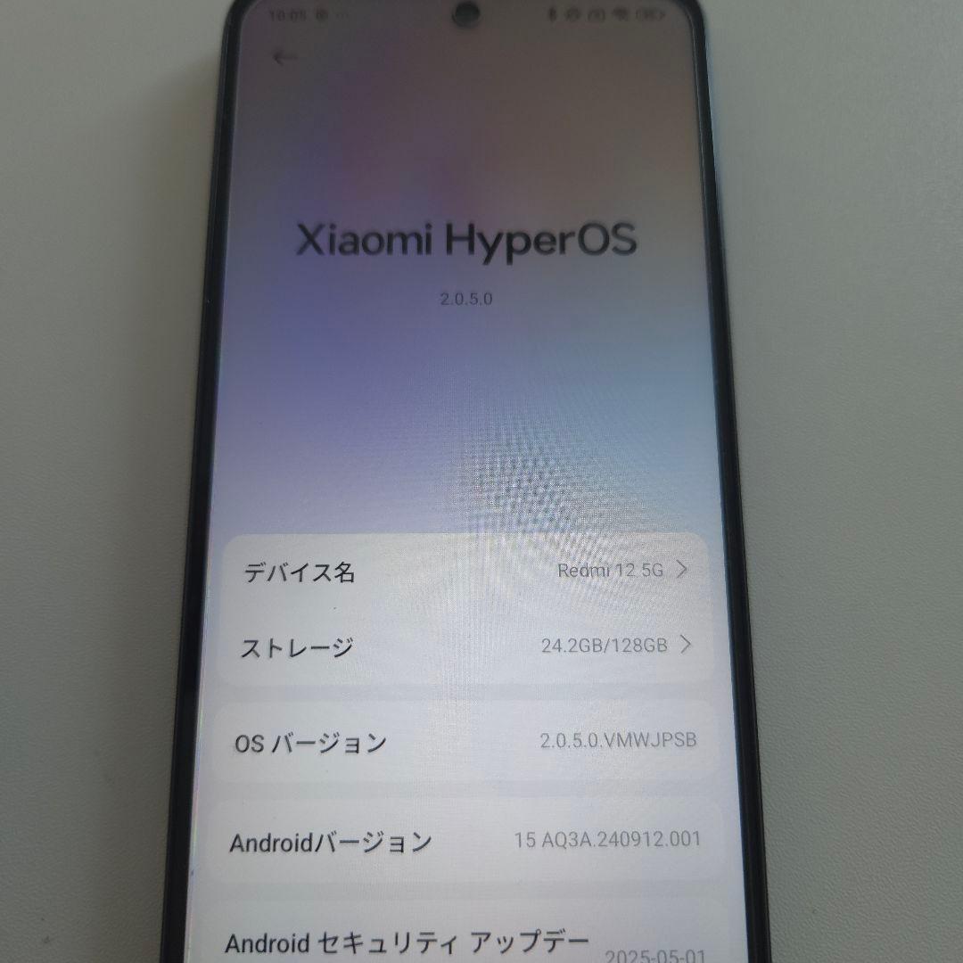 美品 Redmi 12 5g アンドロイド15 シムフリー スマホ本体 82