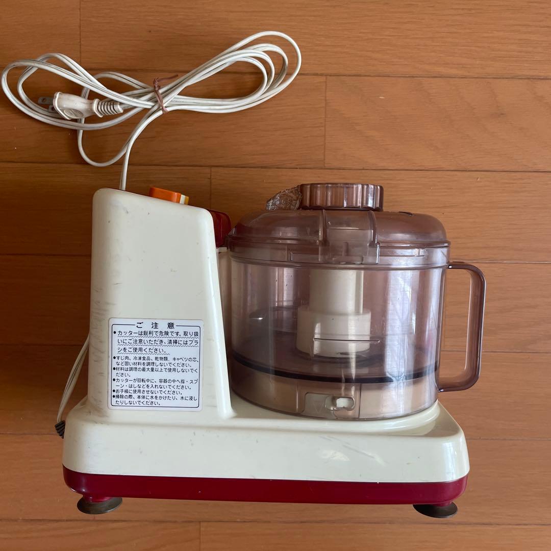 レトロ家電　昭和家電　National フードプロセッサー MK-123