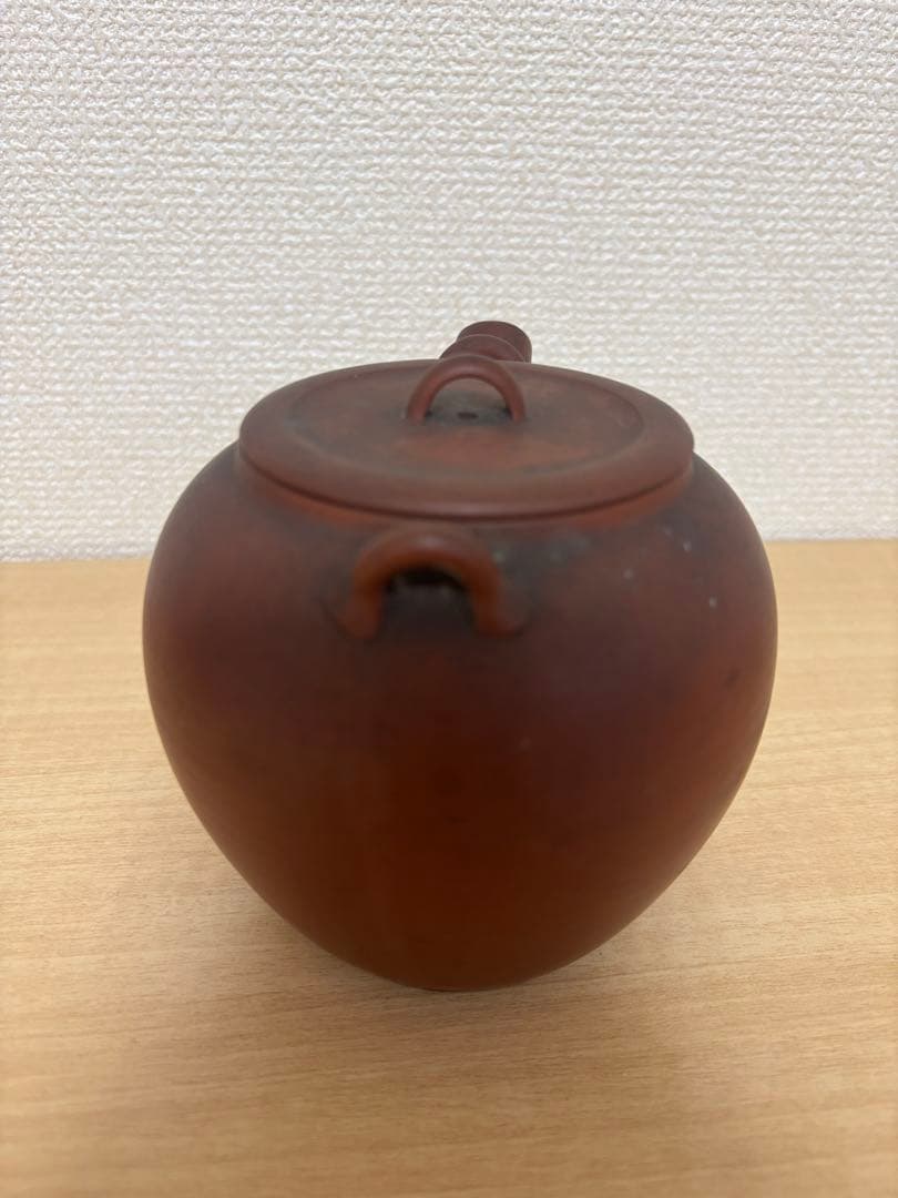レア級　アンティーク　常滑焼　急須　朱泥　初代常山