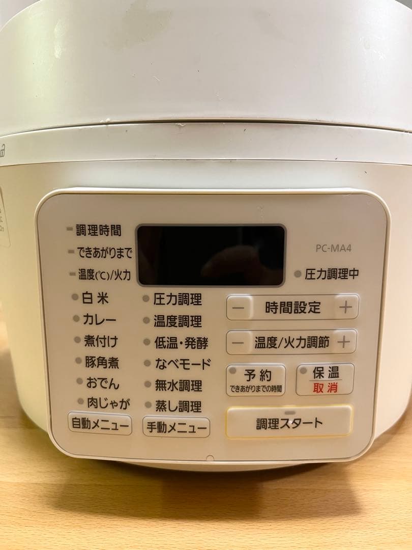 訳あり美品⭐️IRIS OHYAMA アイリスオーヤマ 電気圧力鍋 PC-MA4
