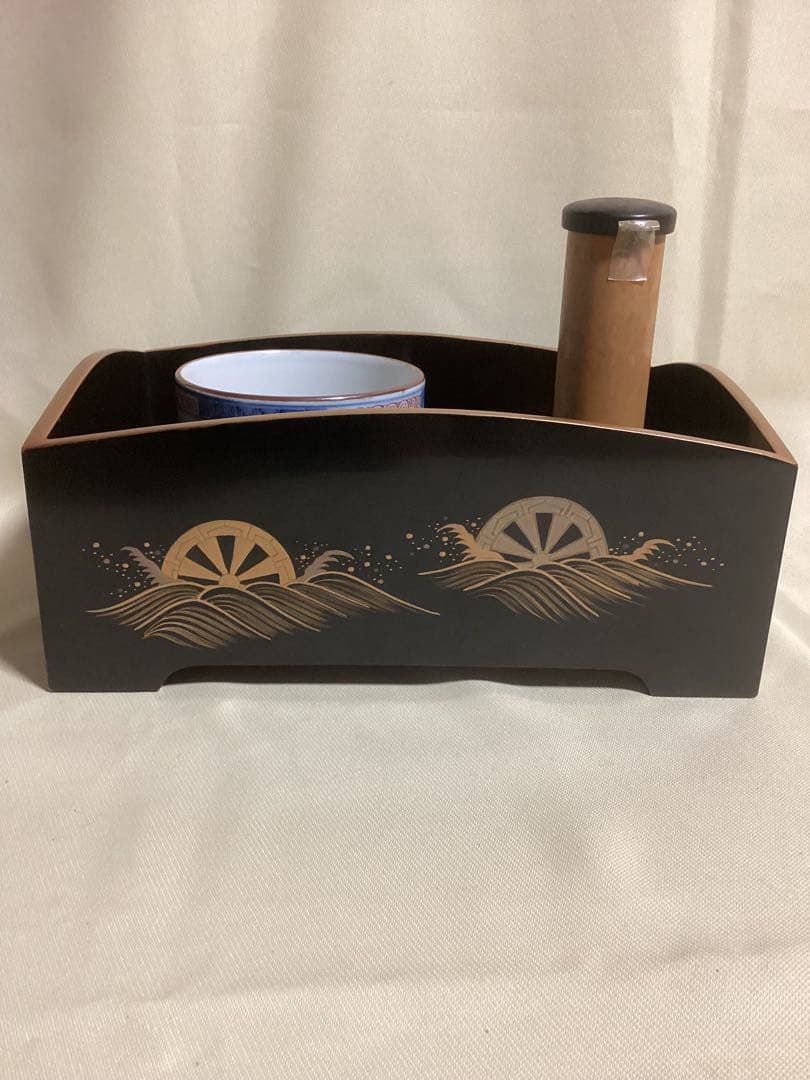 古美術煙草盆　漆器蒔絵煙草盆　茶道具　良品