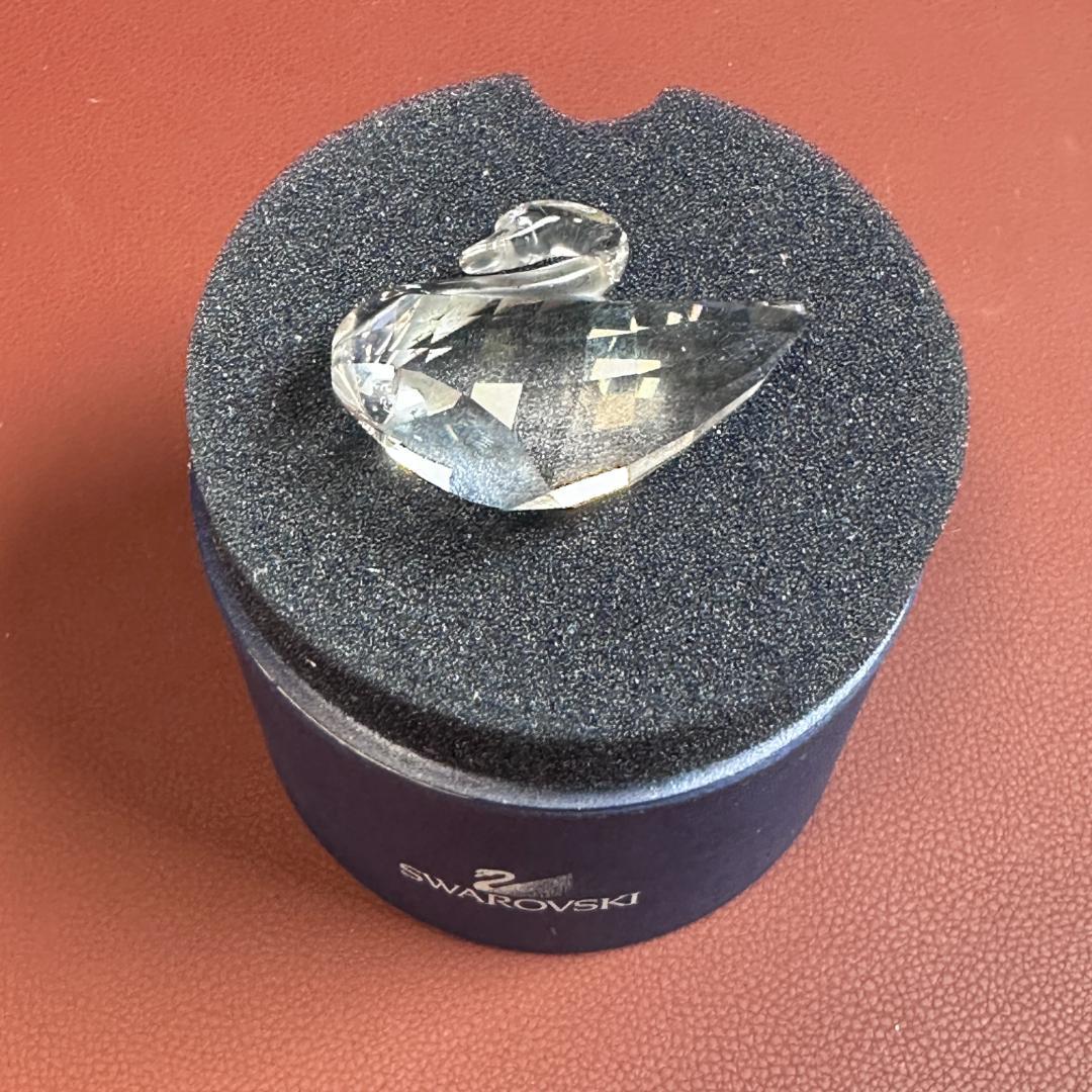 SWAROVSKI スワロフスキー クリスタル 置物 白鳥 スワン 置物