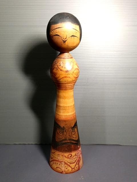 盛秀太郎 木形師居士作 津軽系 こけし 人形 31.5cm 日本製 伝統工芸