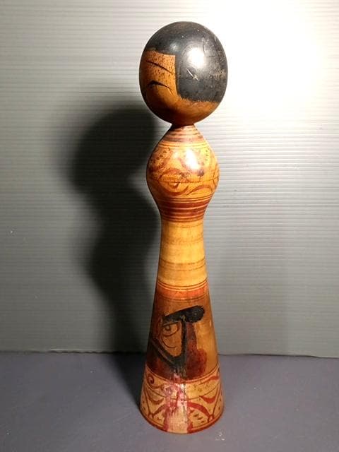 盛秀太郎 木形師居士作 津軽系 こけし 人形 31.5cm 日本製 伝統工芸