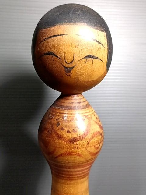 盛秀太郎 木形師居士作 津軽系 こけし 人形 31.5cm 日本製 伝統工芸