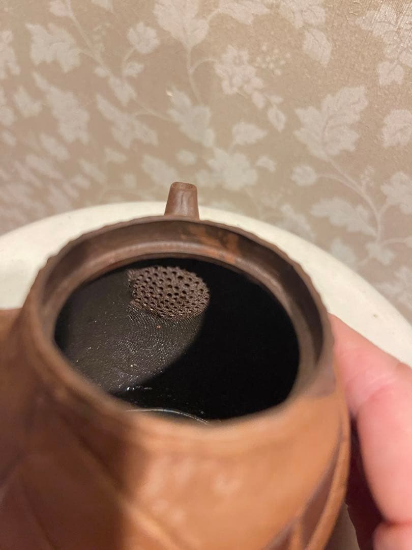 万古焼　圦山成月作　骨董品　急須　茶器