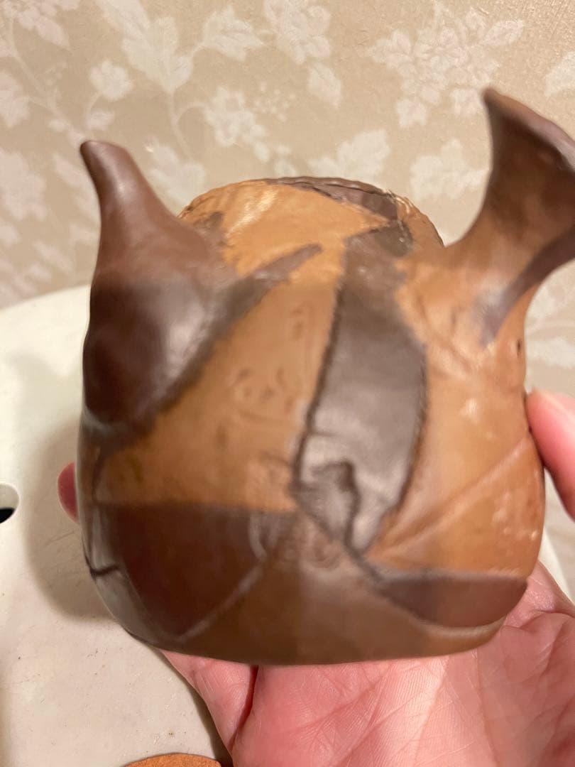 万古焼　圦山成月作　骨董品　急須　茶器