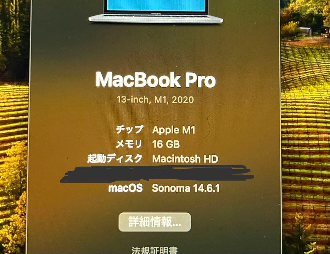 【稀少】MacBookPro M1 13インチ