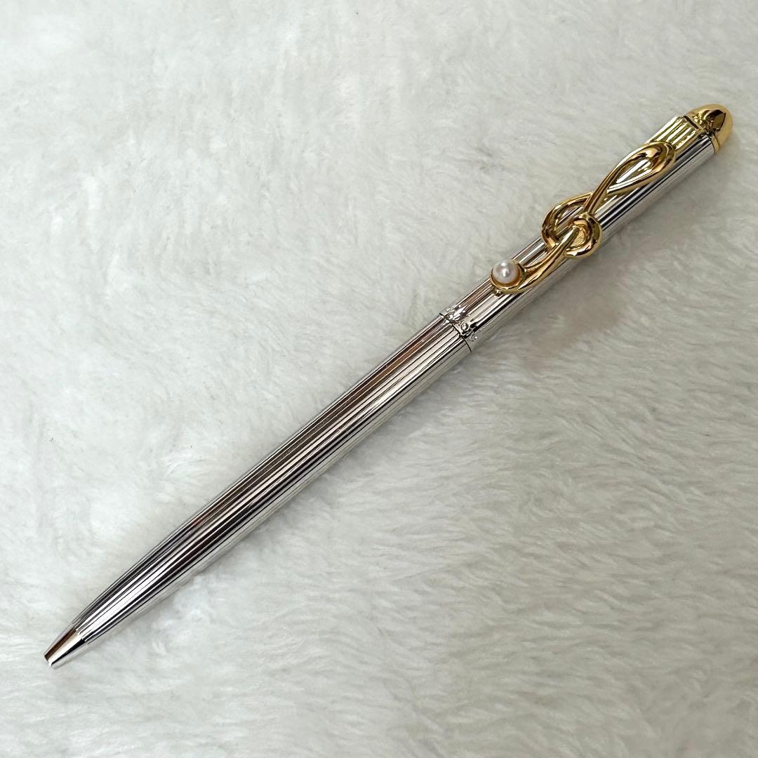ミキモト　MIKIMOTO ボールペン　3つ　パール付き　音符