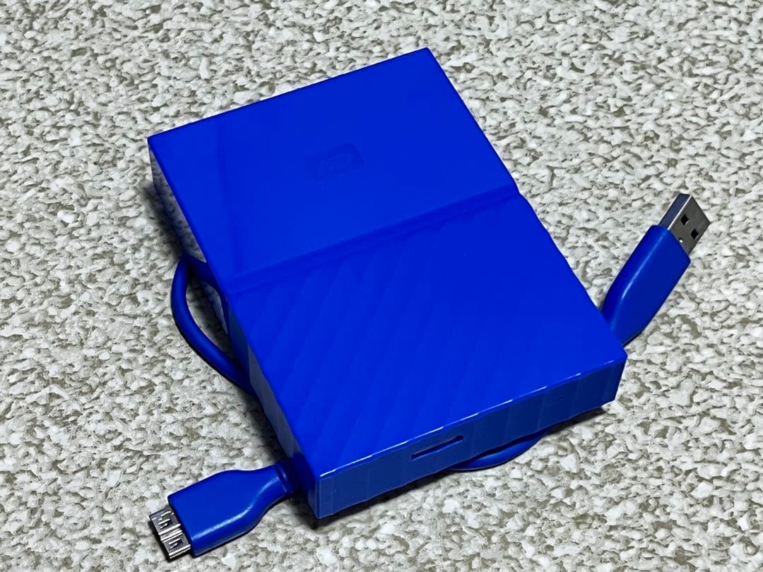 ポータブルHDD (WD) 4TB USB3.0青橙赤3個セット
