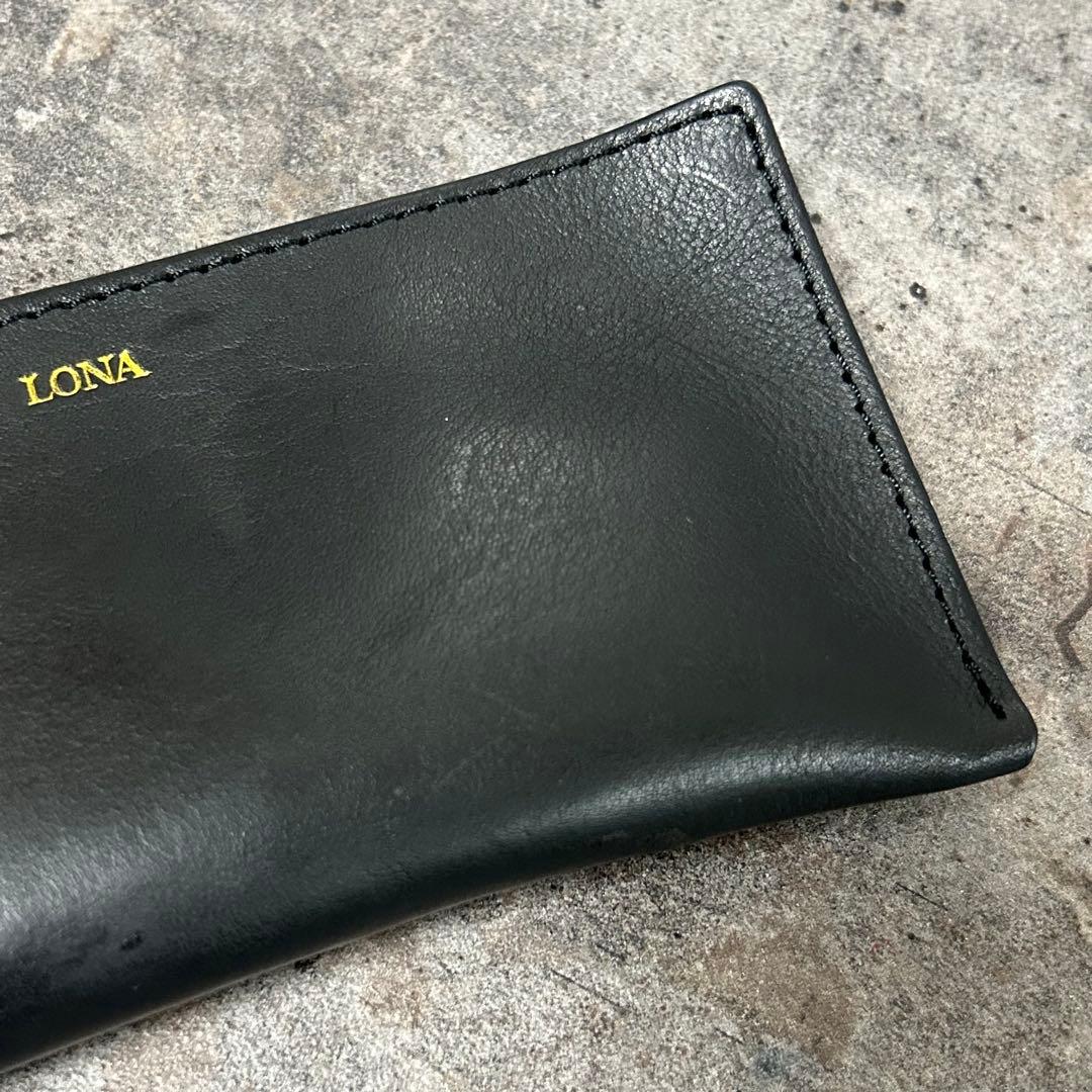 LONA glasses case-U 真鍮 ネブラスカ レザー メガネケース