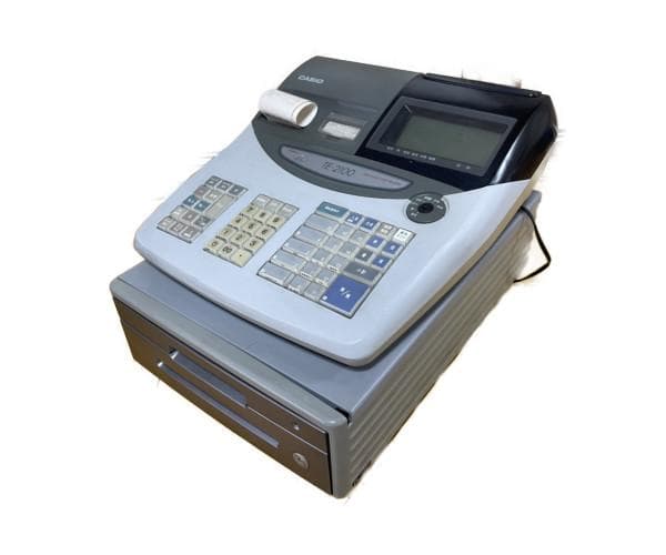 完動品 美品 CASIO TE-2100-15S グレー