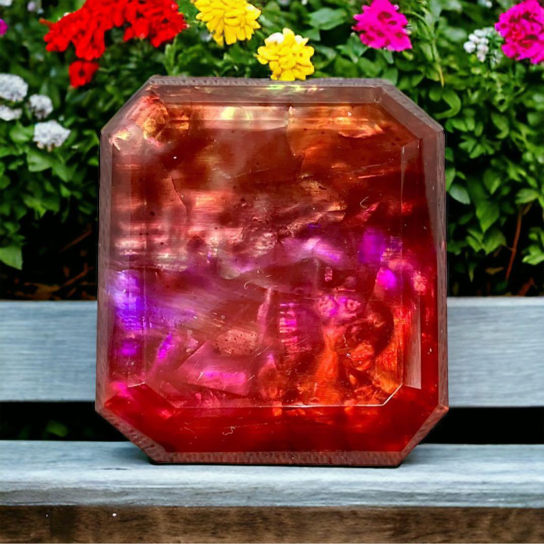 【アンモライト】37.85ct ルース 裸石オパール化石宝石ammolite菊石