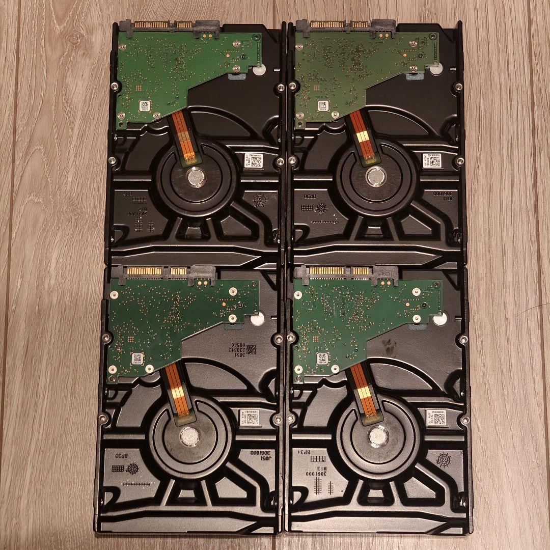 1万時間↓ 台数調整〇 Seagate Exos 7E10 4TB 4台