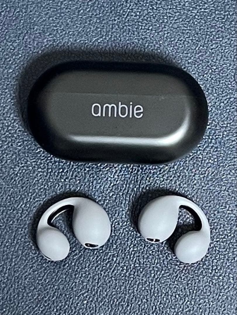 ambie ワイヤレスイヤフォン AM-TW01/SC ストーン　グレー　未使用