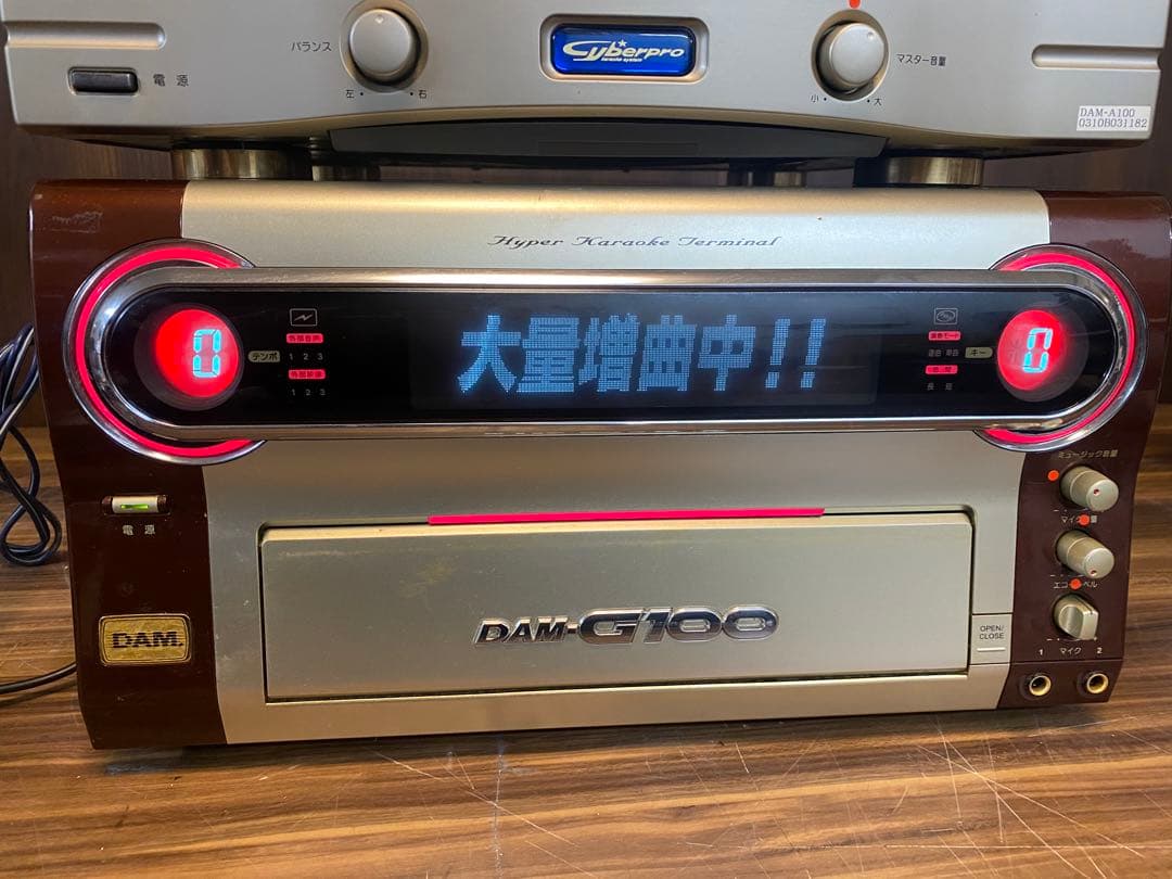 カラオケ DAM-G100 DAM-A400本体　アンプ ジャンク　第