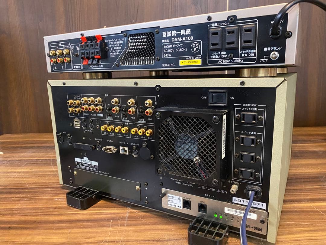 カラオケ DAM-G100 DAM-A400本体　アンプ ジャンク　第