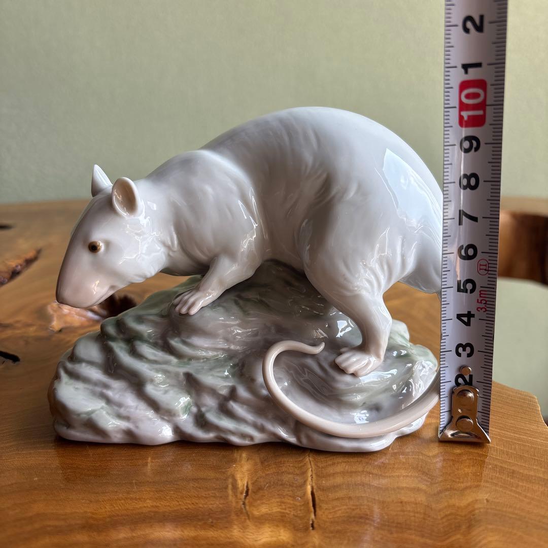 LLADRO 子年 干支置物 台座付き 箱付き リヤドロ リアドロ ネズミ