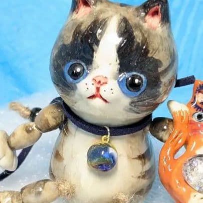 猫人形