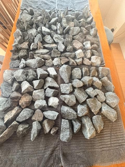 【約40kg】サウナストーンのみ 香花石（天然石） MISAストーブ使用品
