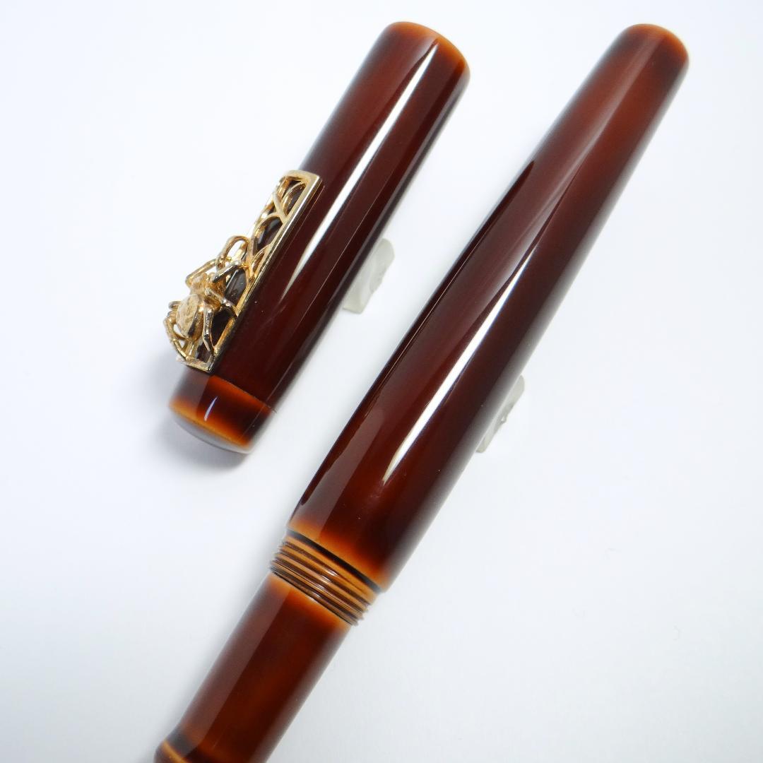 【かなり希少！】中屋万年筆 鴇溜 バーメイル蜘蛛 ネオスタンダード NAKAYA