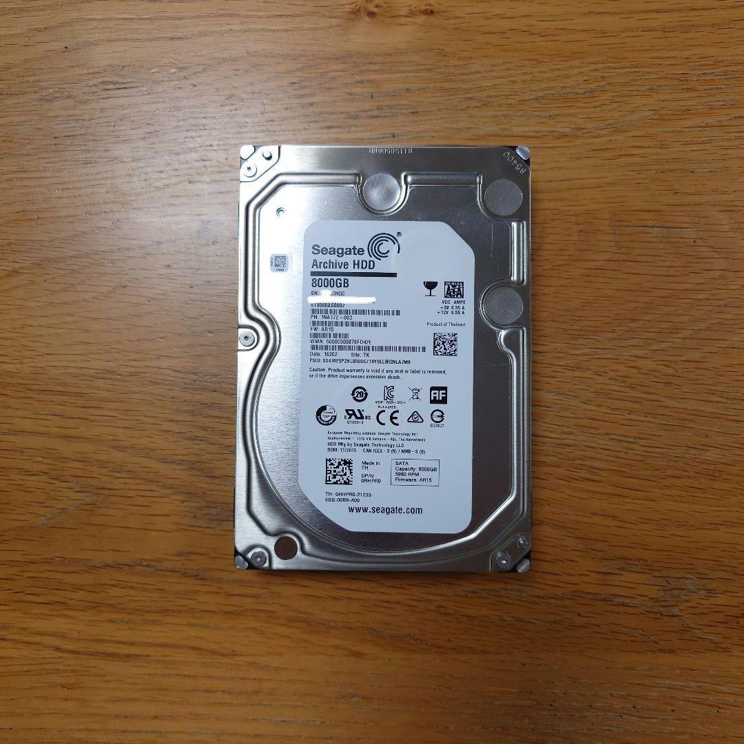 h*a様 Seagate Archive HDD 8TB 3台セット