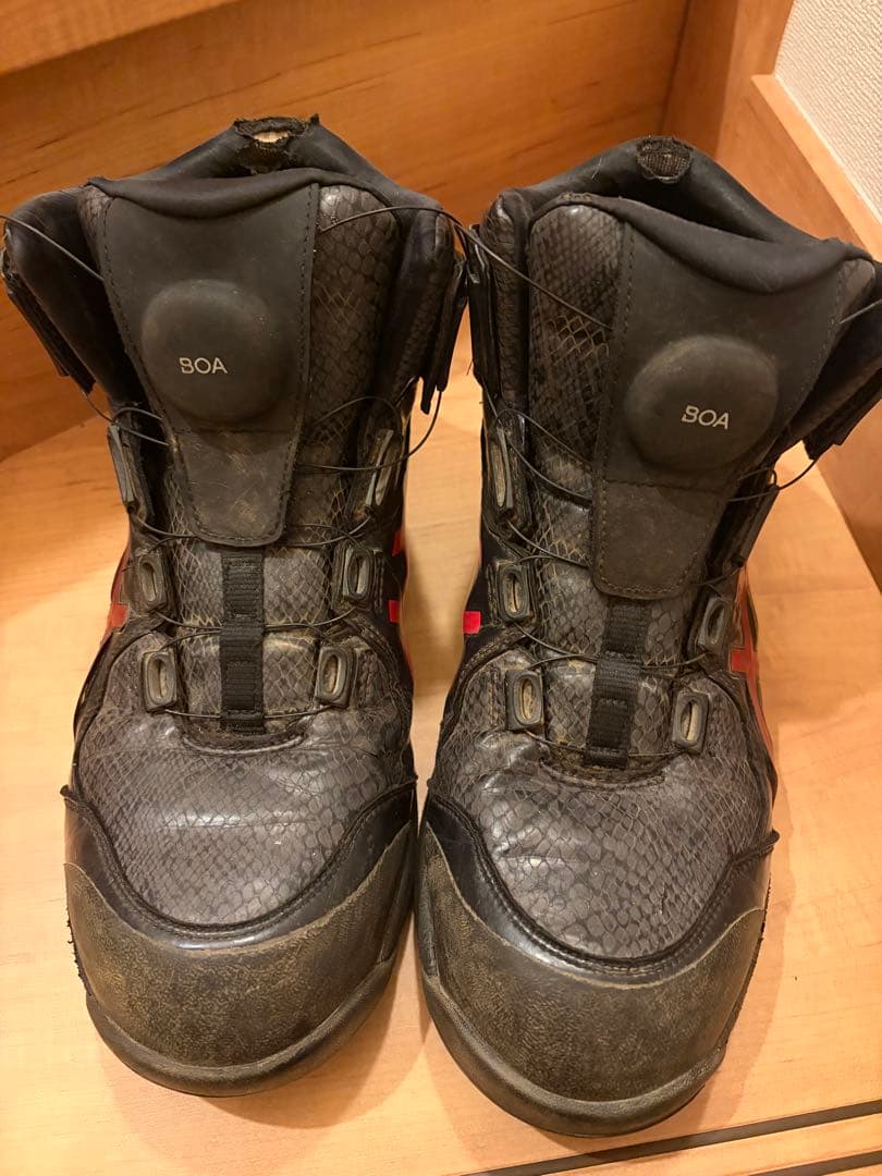 27㎝　ASICS BOA安全靴　パイソン柄　CP304