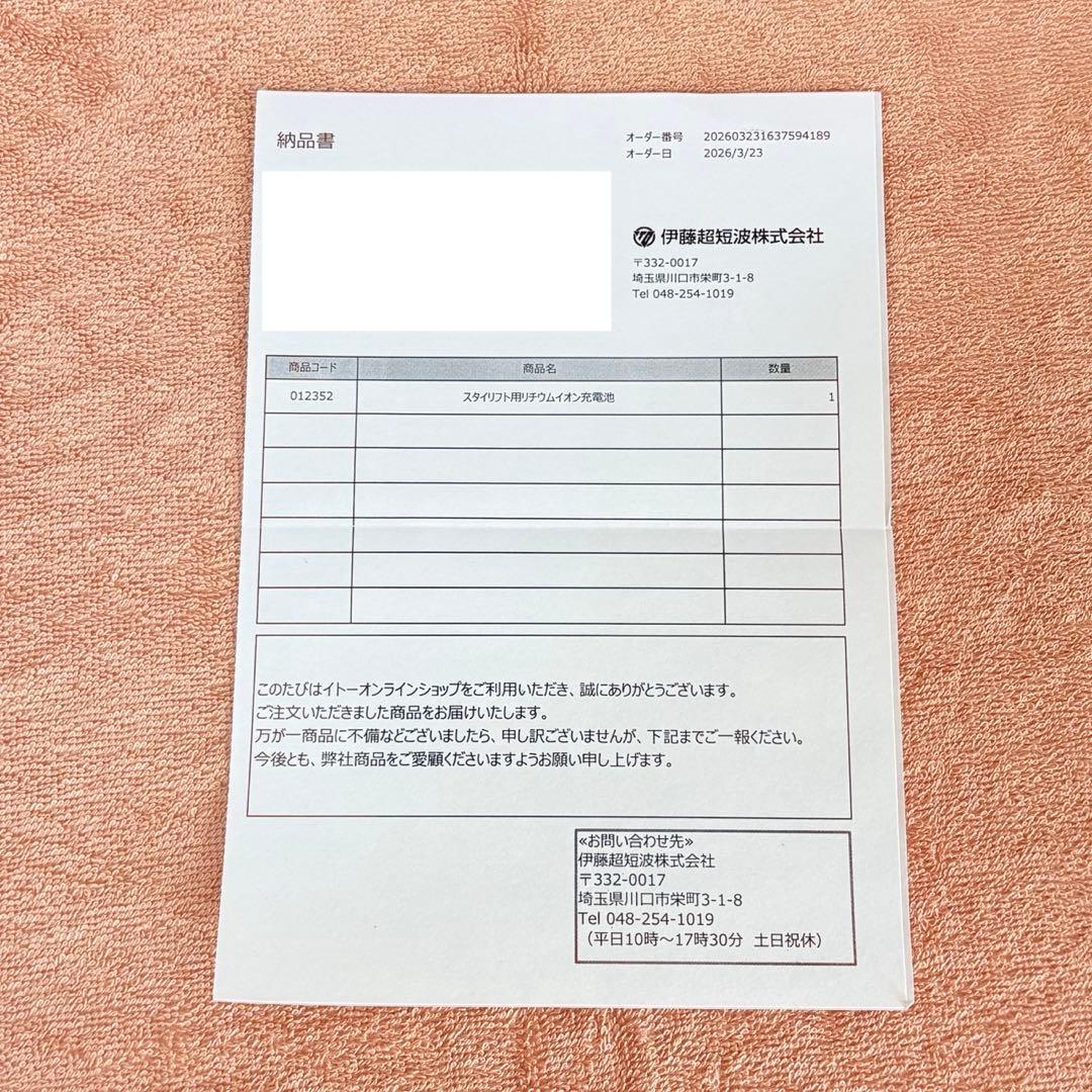 スタイリフト 伊藤超短波 新品バッテリー EMSパッド付き 5000Hz EMS
