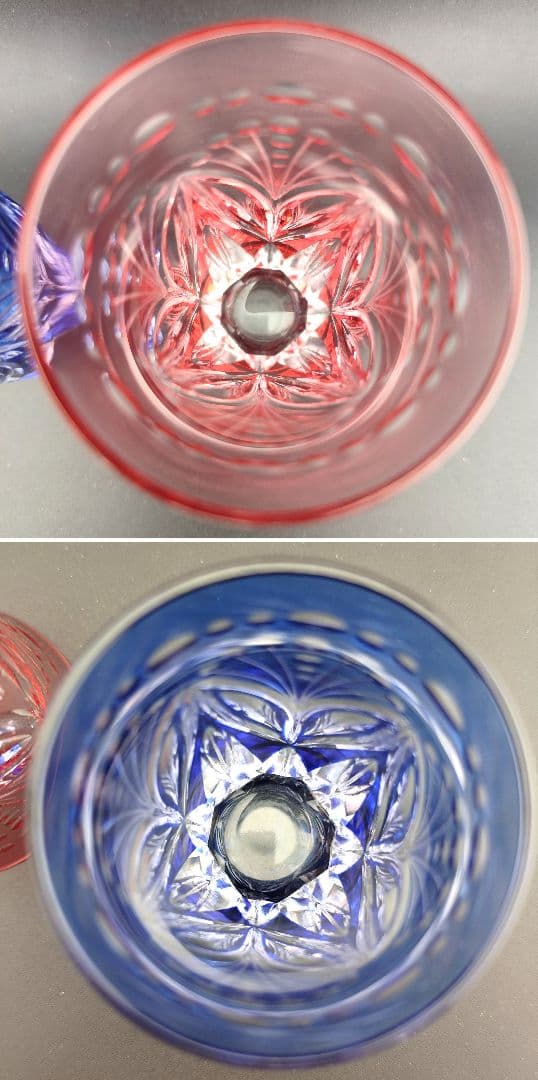 希少品☆根本幸雄 江戸切子 グラス カガミクリスタル（切子、江戸切子、薩摩切子）